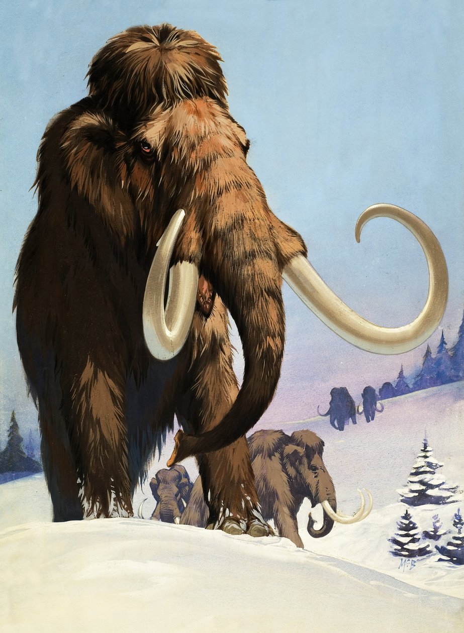 Mamutes da Idade do Gelo de Angus McBride