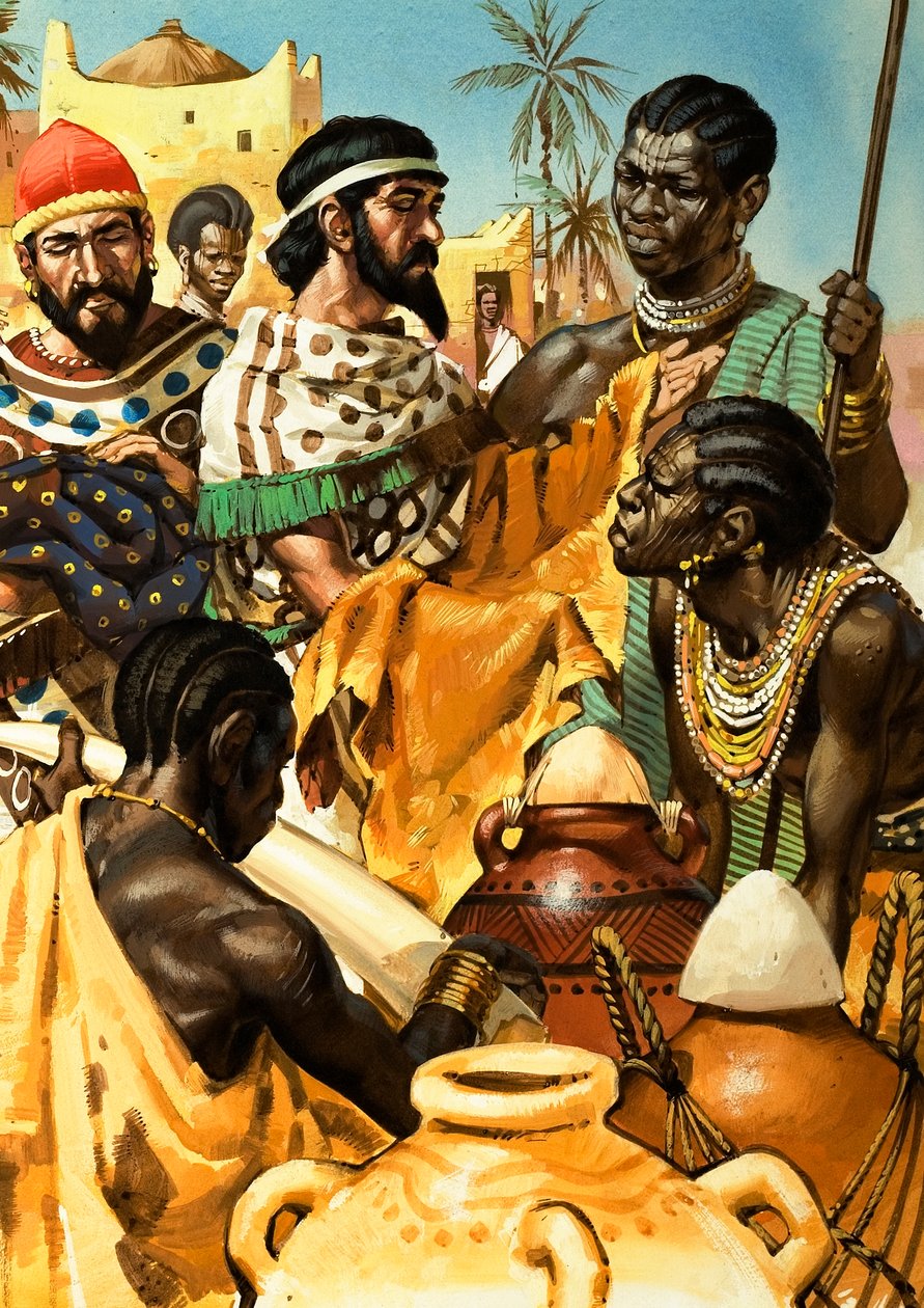 Comerciantes fenícios em África de Angus McBride