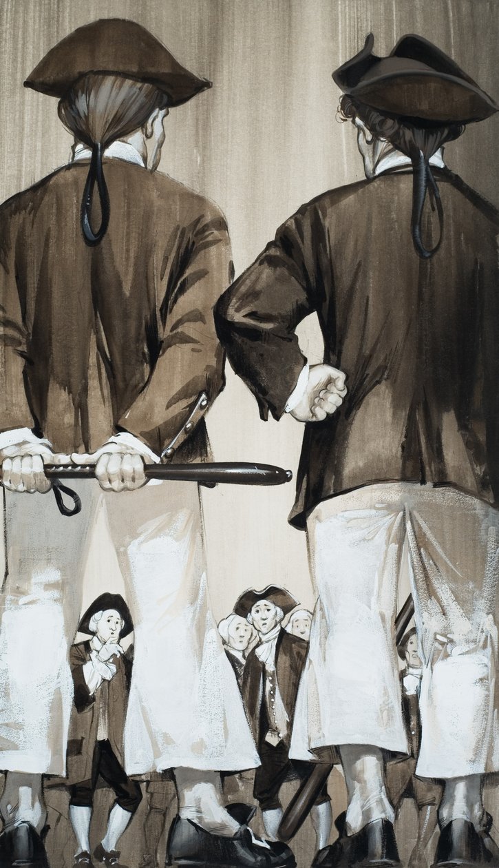 Press Gang (guache sobre papel) de Angus McBride