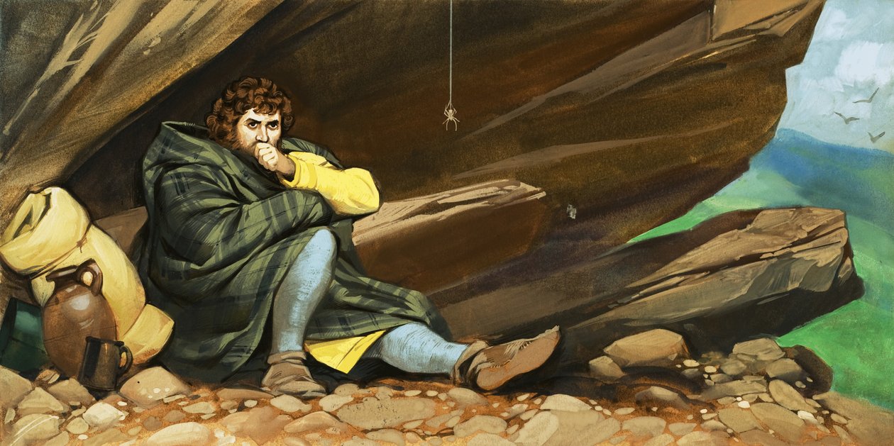 Robert Bruce e a Aranha de Angus McBride