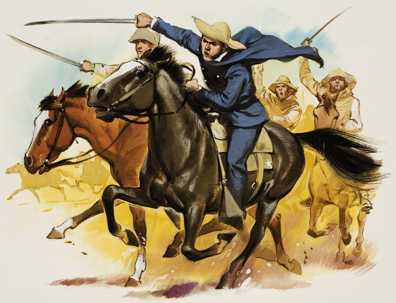 Sam Houston (1793-1863) (guache sobre papel) de Angus McBride