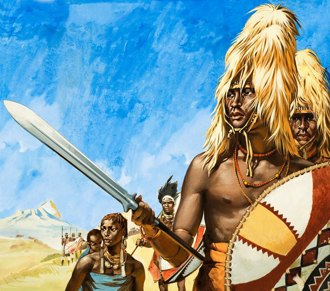 A tribo Masai de África de Angus McBride