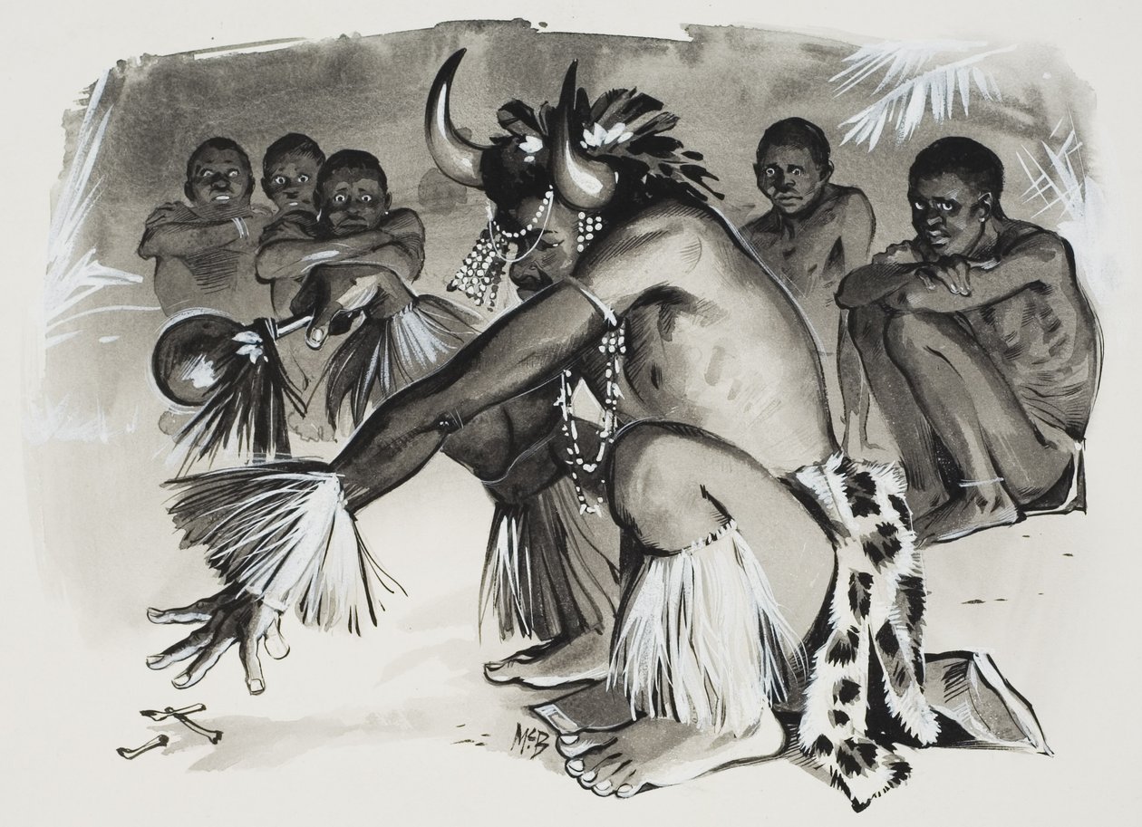 Feiticeiro (guache sobre papel) de Angus McBride