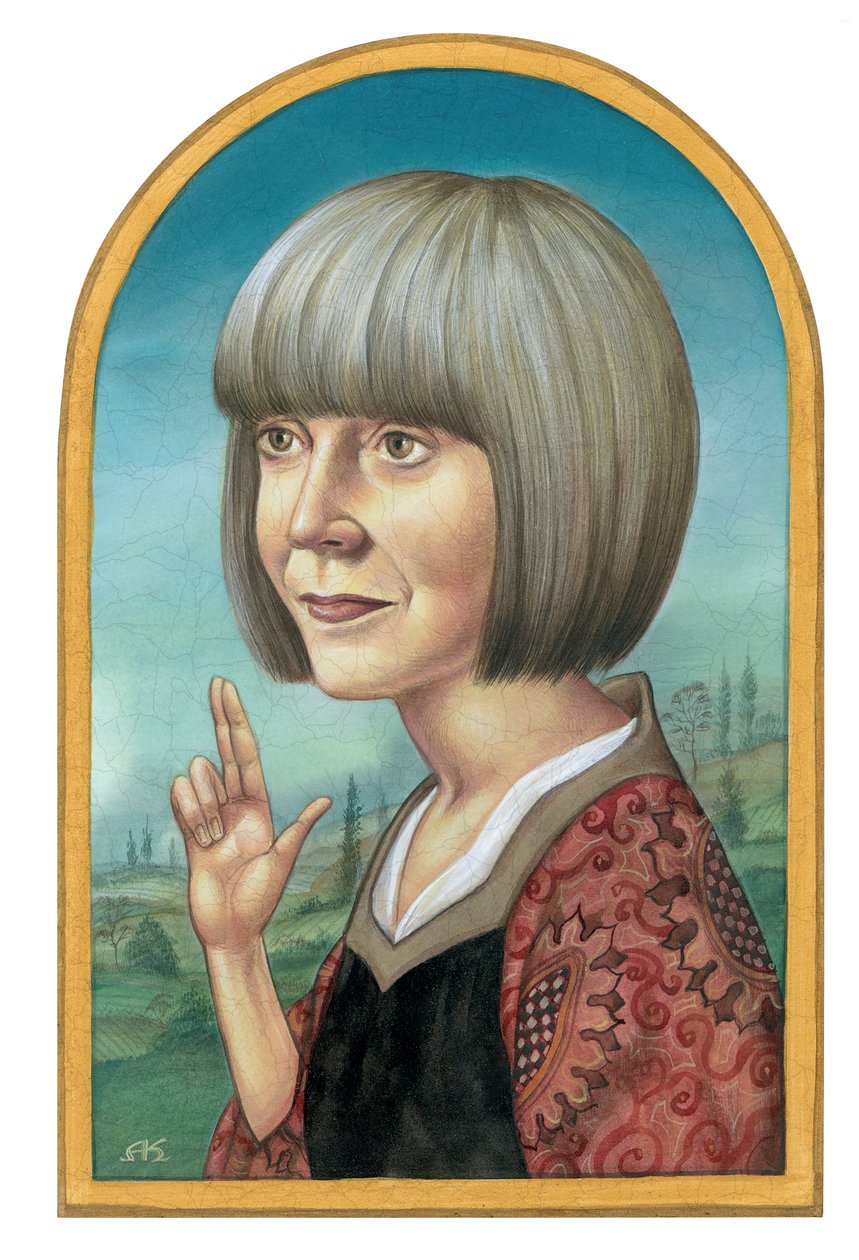 Ann Rice, 2012 (acrílico sobre placa de ilustração) de Anita Kunz