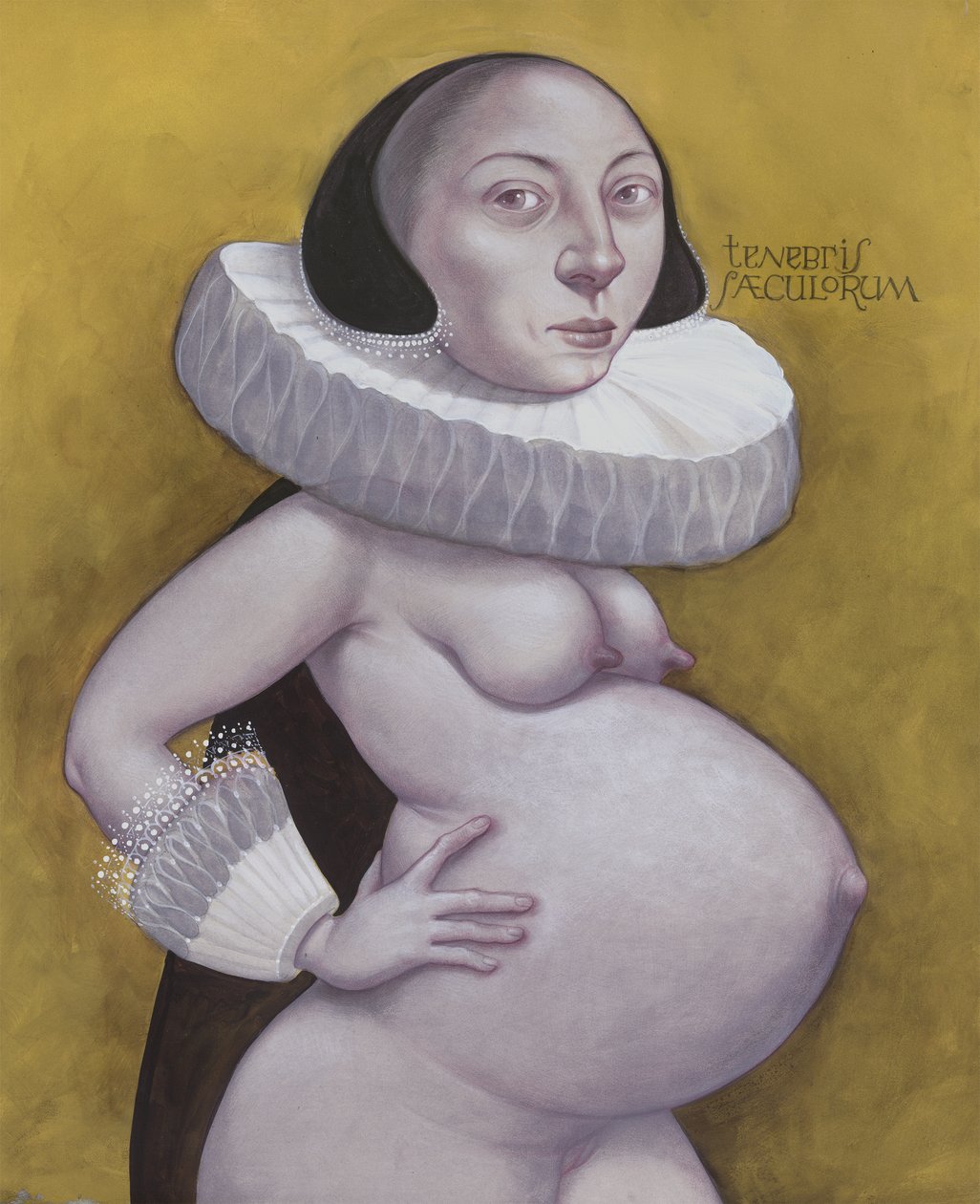 Dark Days, 2019 (tinta acrílica sobre cartão de ilustração) de Anita Kunz