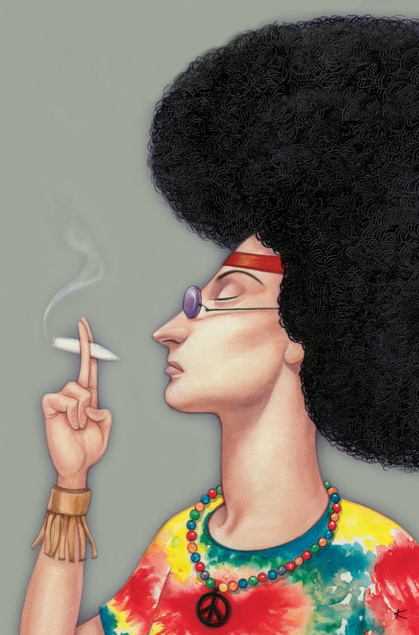 Eustace Trippy, 2015 (acrílico sobre placa de ilustração) de Anita Kunz