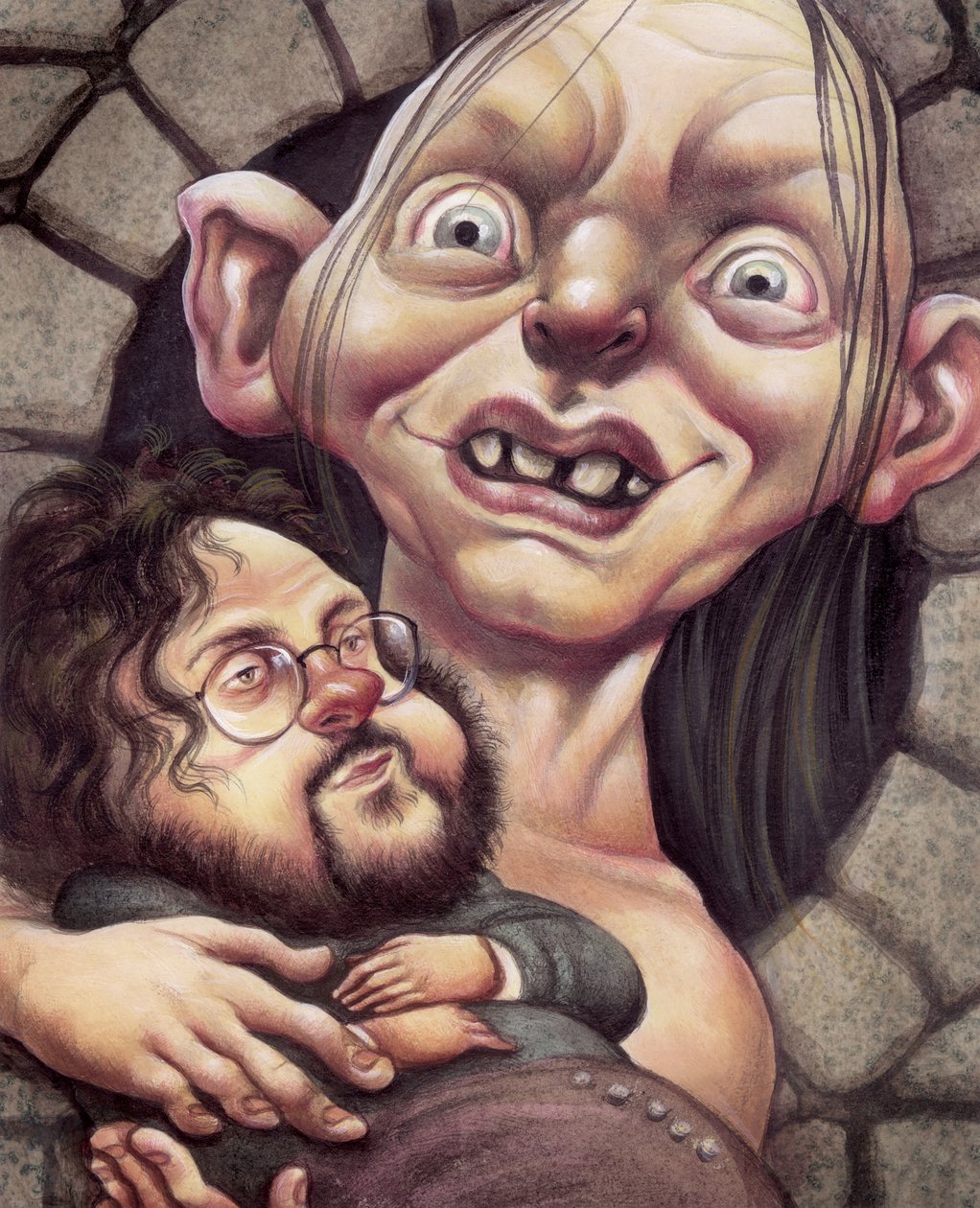 Gollum, 2002 (acrílico sobre placa de ilustração) de Anita Kunz