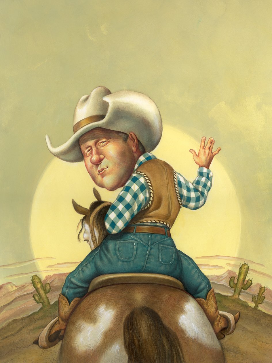 Happy Trails, 2000 (acrílico sobre placa de ilustração) de Anita Kunz