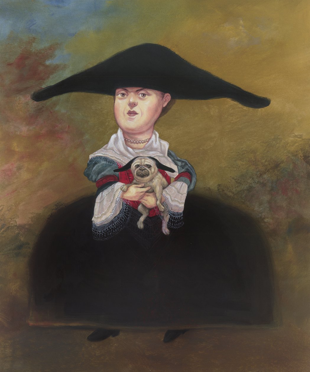 La Belle Bourgeoisie, 2019 (tinta acrílica sobre placa de ilustração) de Anita Kunz