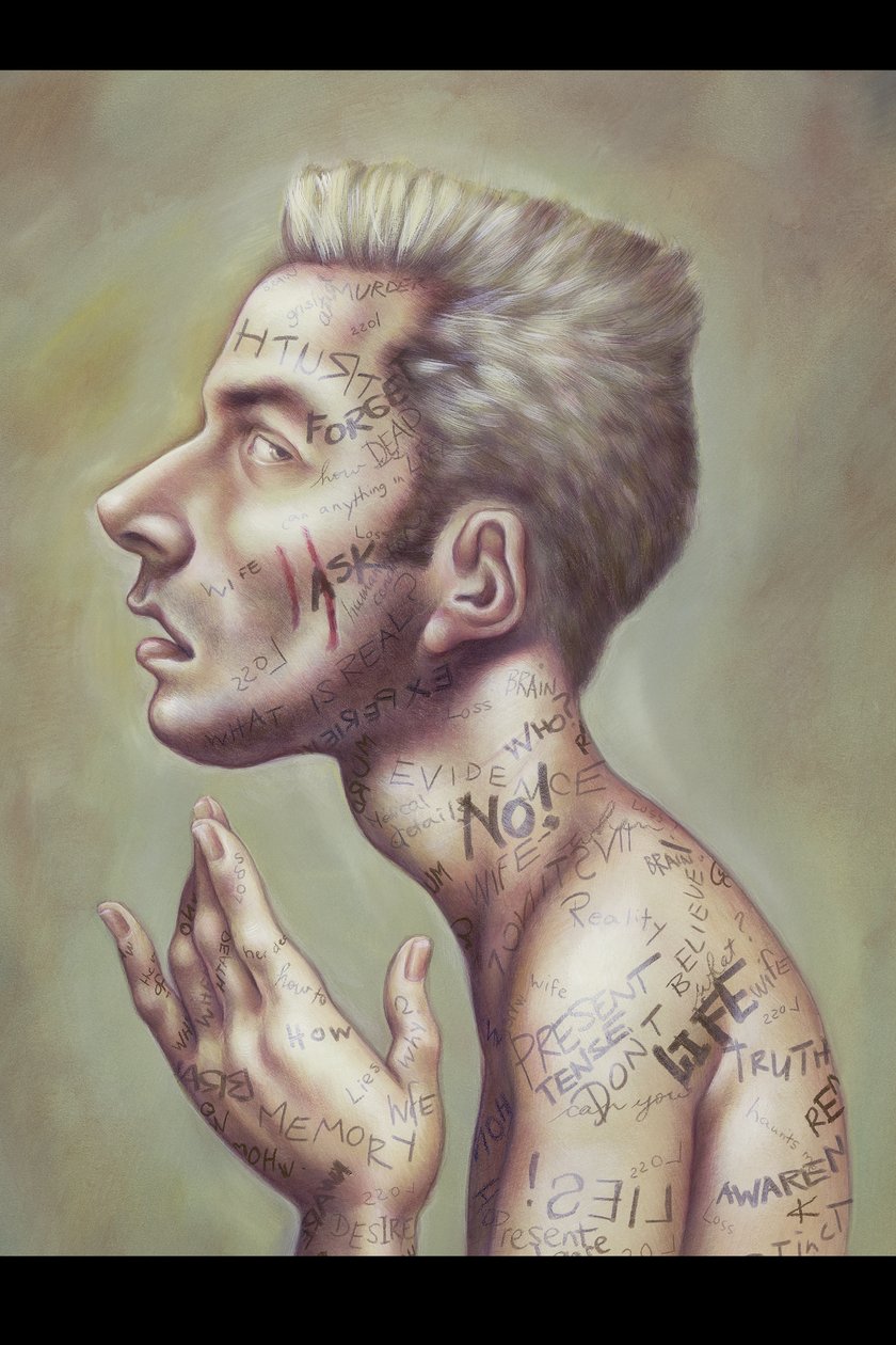 Memento, 2000 (acrílico sobre cartão de ilustração) de Anita Kunz