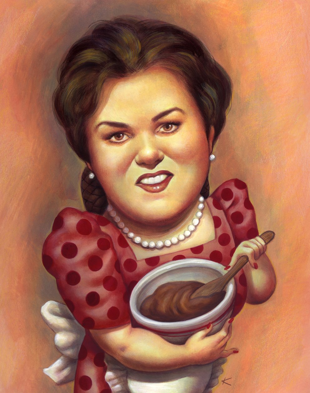 Rosie, 2001 (acrílico sobre placa de ilustração) de Anita Kunz