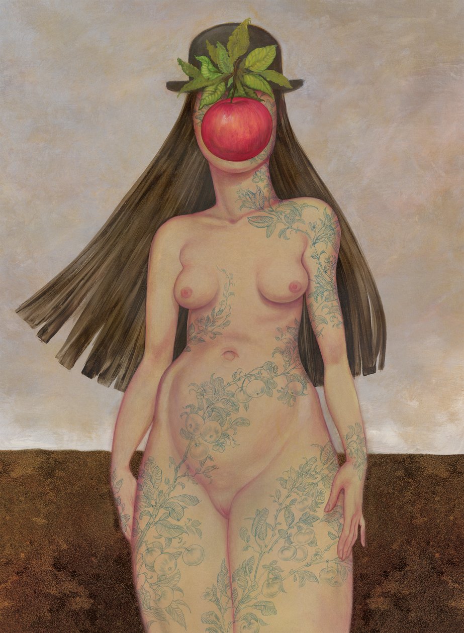 The Daughter Of Man, 2016 (tinta acrílica sobre placa de ilustração) de Anita Kunz