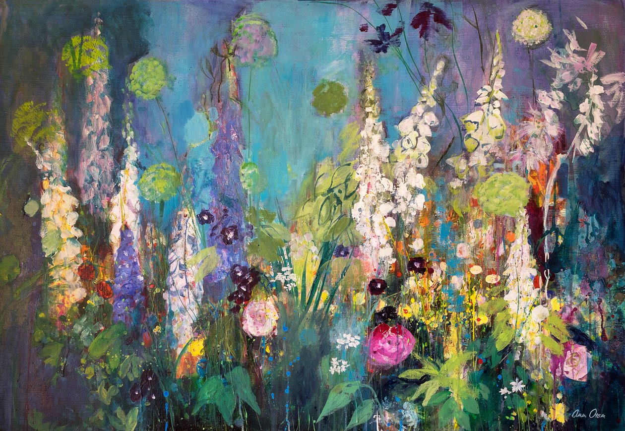 Darkening Garden, Chelsea, 2019 (Acrílico) de Ann Oram