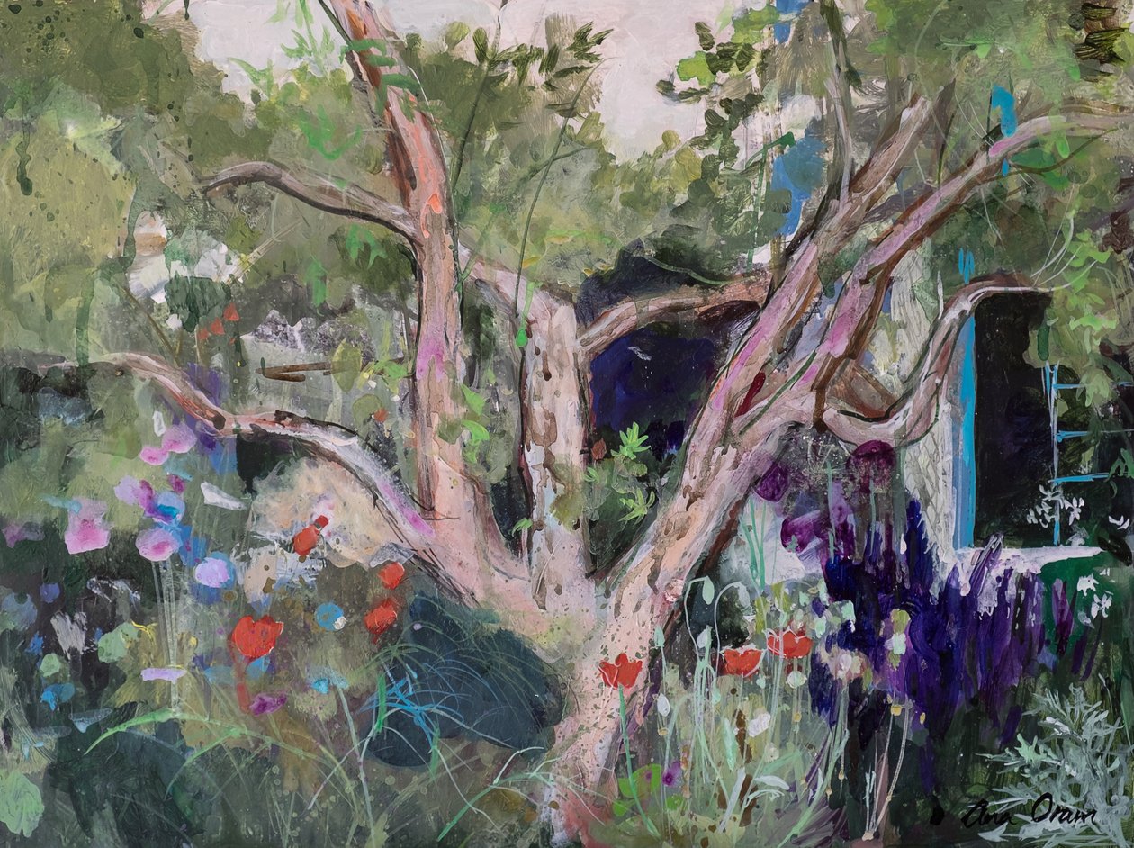 Jardim Mediterrâneo, 2019 (Acrílico) de Ann Oram