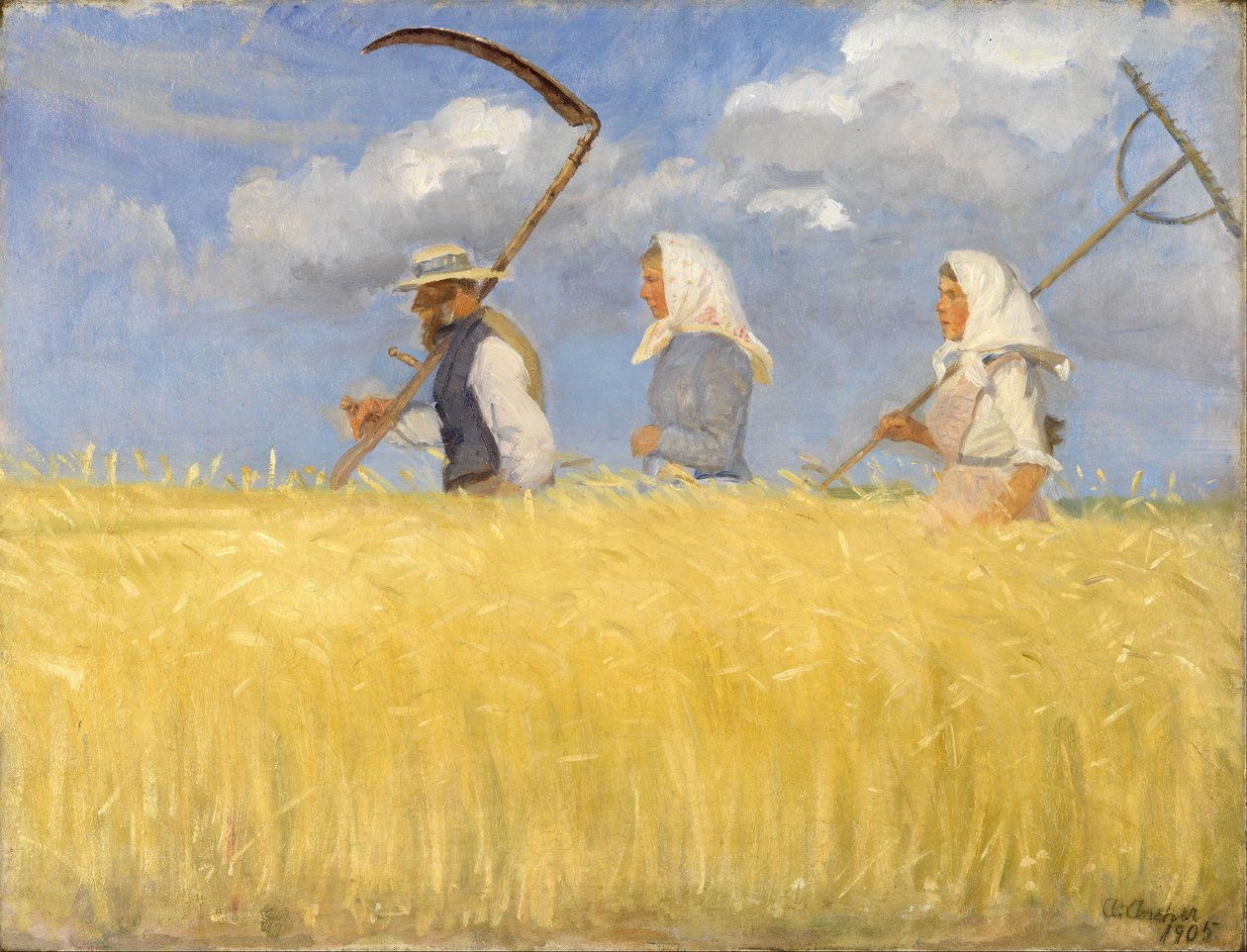 Colheitadeiras de Anna Ancher