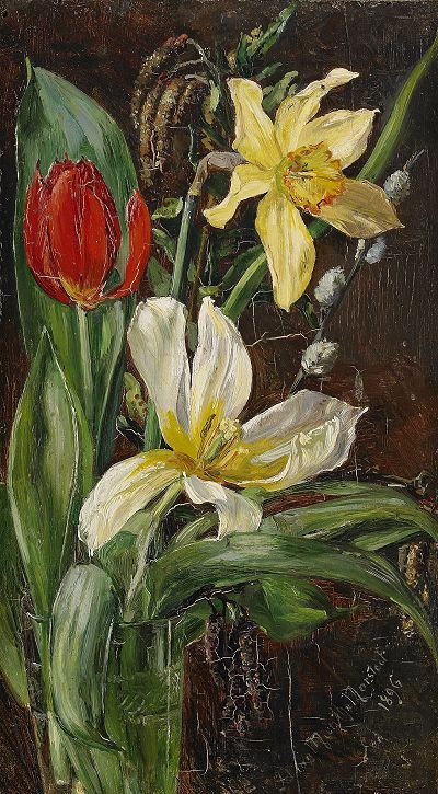 Ainda vida com flores de Anna Munthe Norstedt