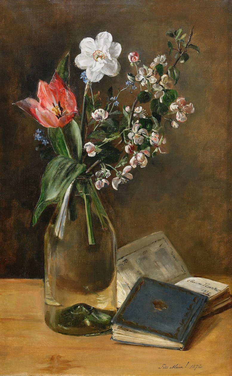 Ainda vida com flores da primavera de Anna Munthe Norstedt
