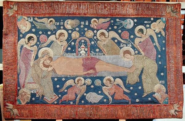 O Entombment, 1539 (bordado) de Anna Tushina