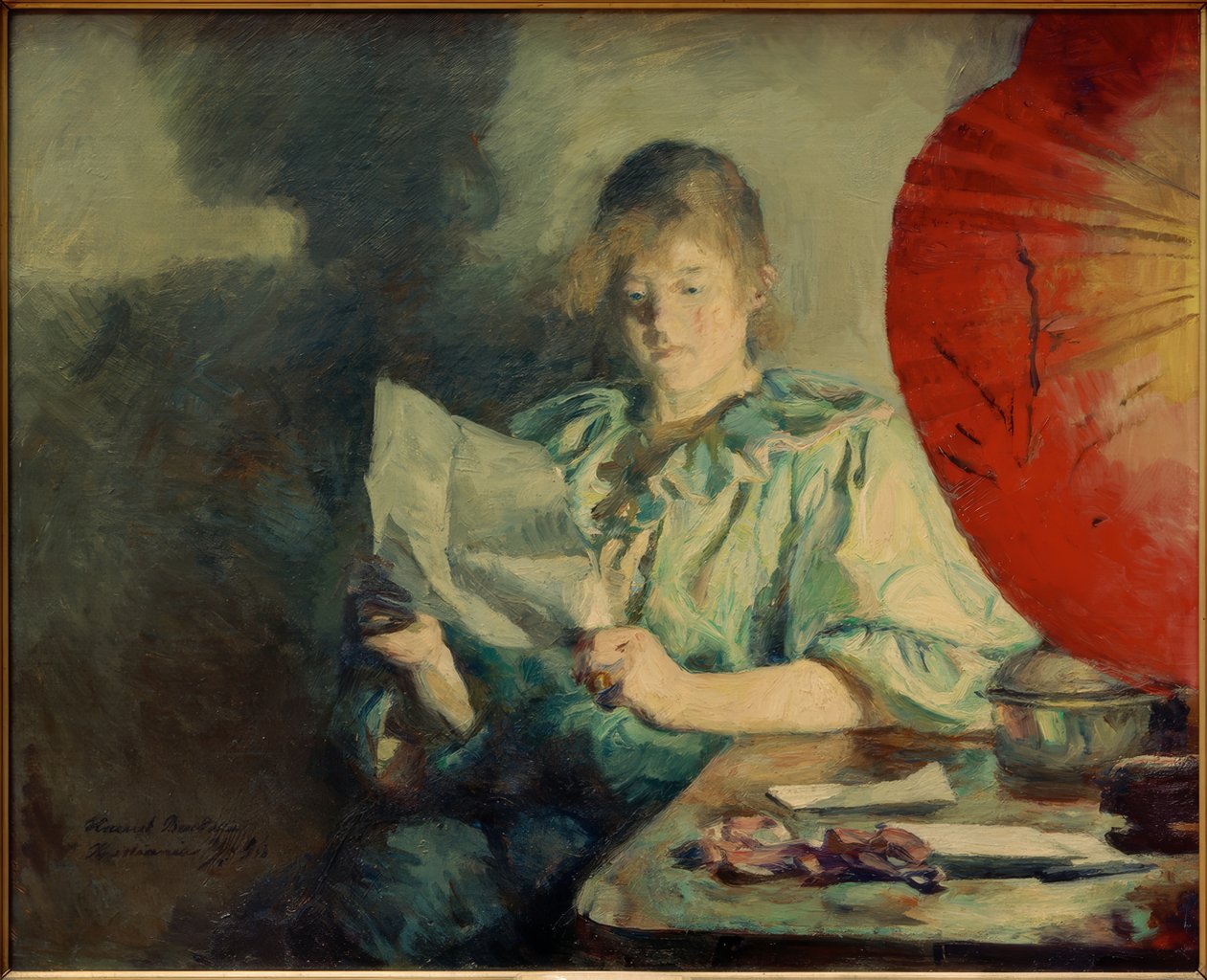 Noite interior de Anna Ancher