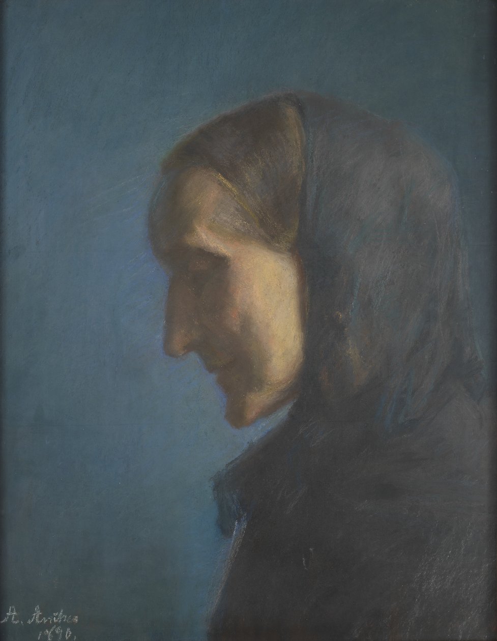 Ane Hedvig Brøndum, a mãe do artista de Anna Ancher