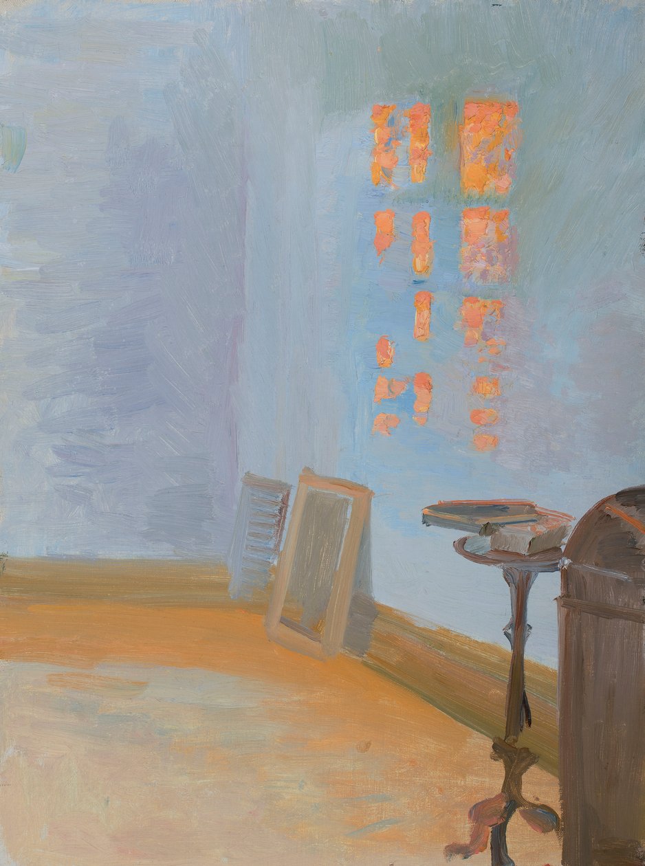 Sol da tarde no estúdio do artista em Markvej. de Anna Ancher