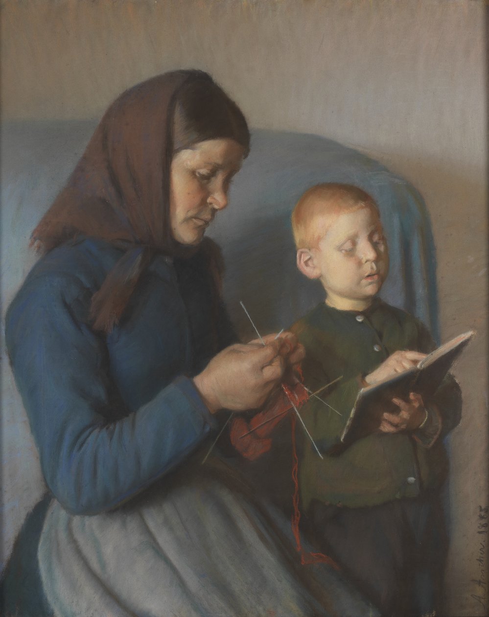 A lição é revisada de Anna Ancher