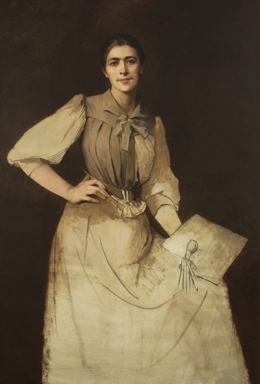Autorretrato /inacabado/ de Anna Bilińska Bohdanowicz