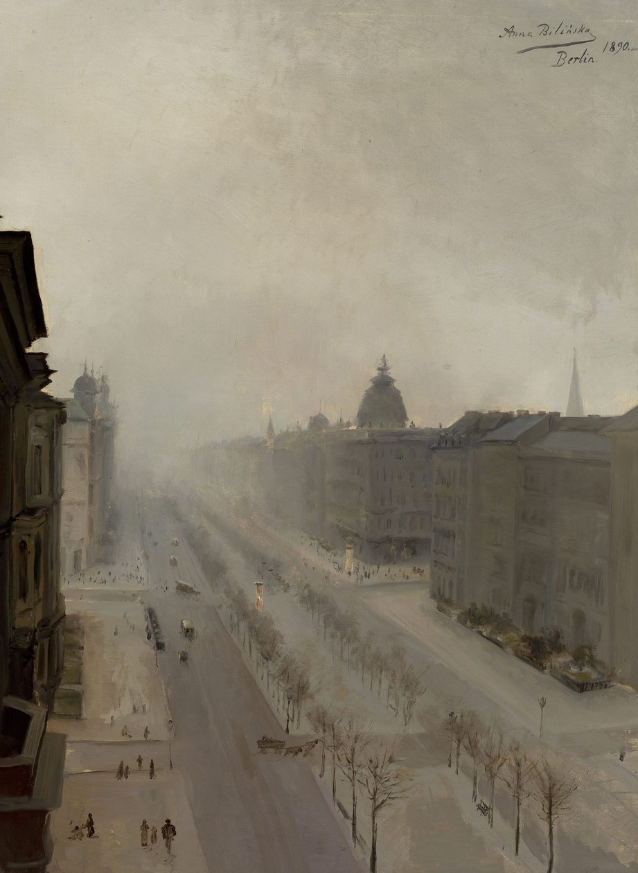Rua Unter den Linden em Berlim de Anna Bilińska Bohdanowicz