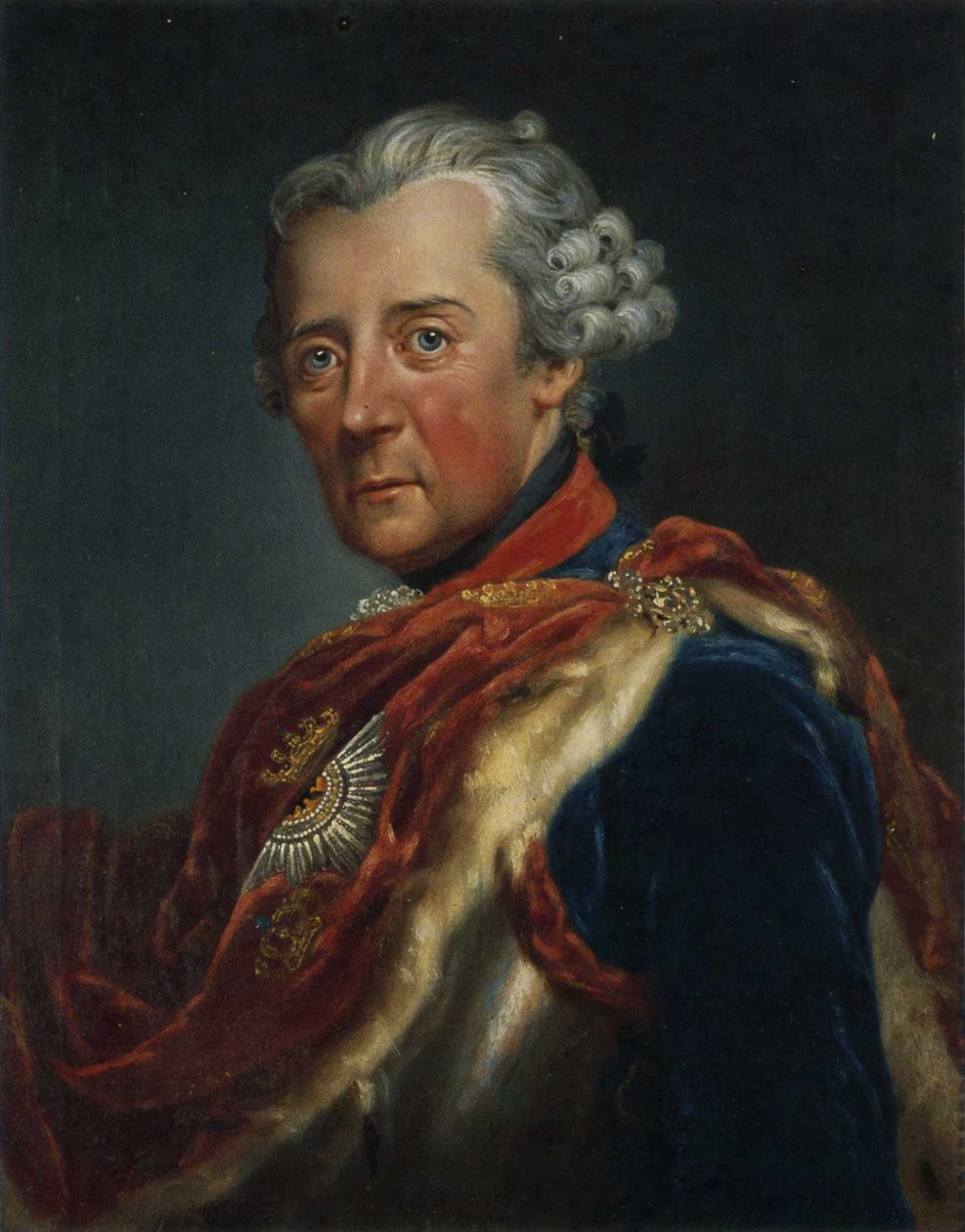 Francês: portrait de Frédéric II de Prusse de Anna Dorothea Therbusch
