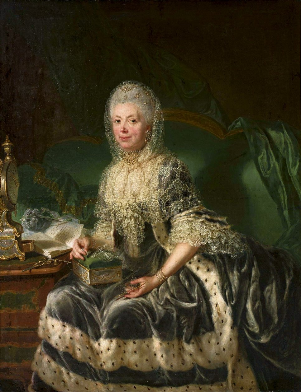 Retrato de Anna von Wartensleben de Anna Dorothea Therbusch