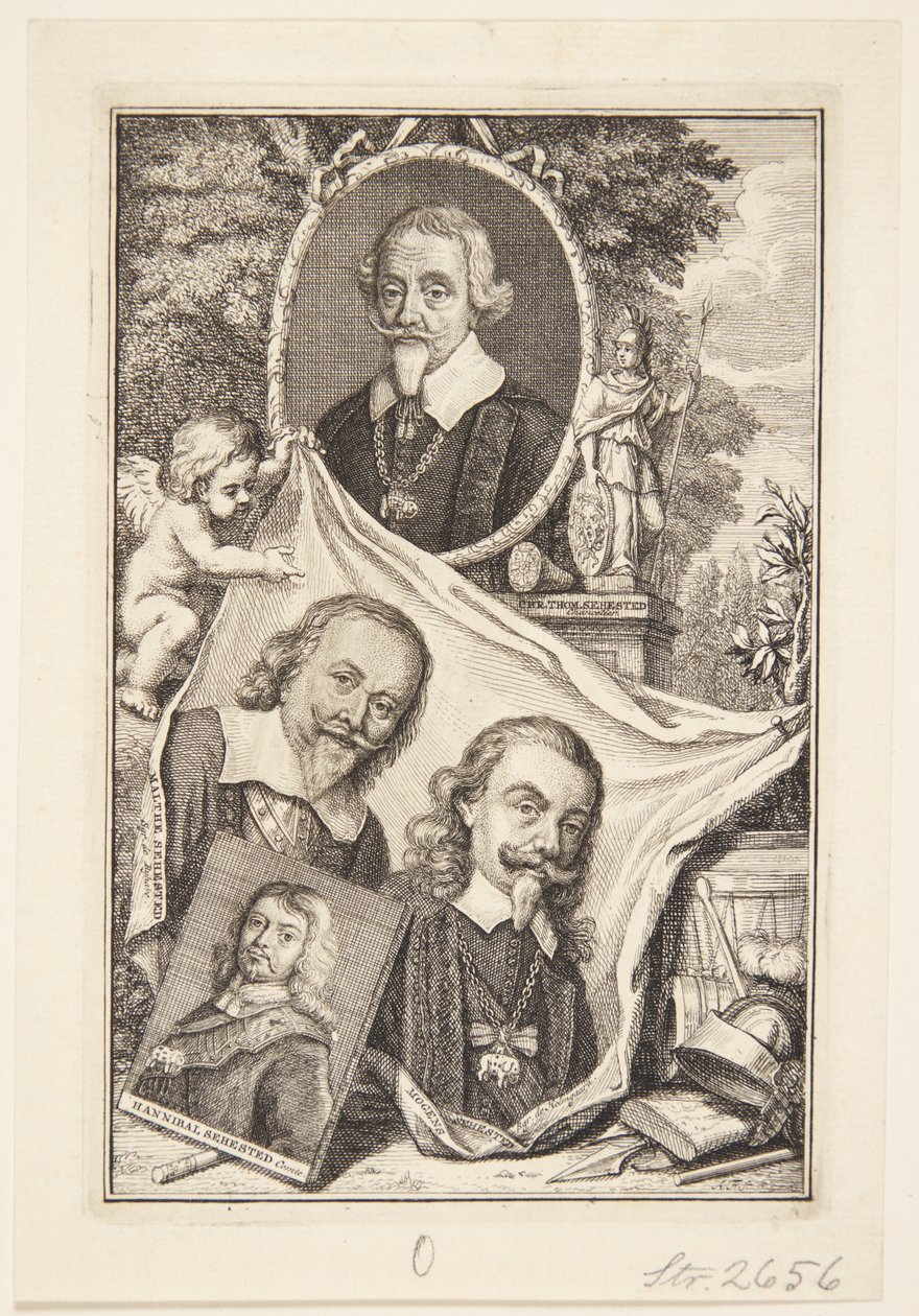 Foto de grupo de membros da família Sehested de Anna Folkema