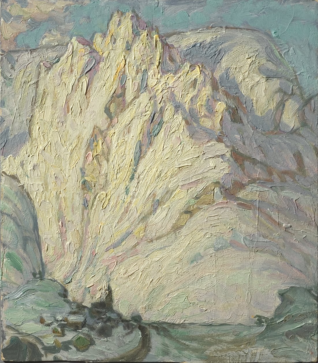 Montanhas nevadas. Estudo de Lofoten, 1930 de Anna Katarina Boberg