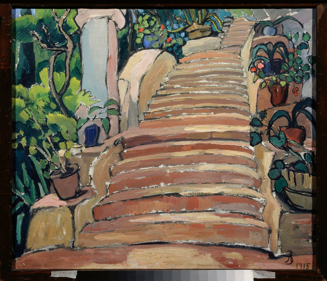 Escadaria num jardim de Anna Mikhaylovna Zelmanova Tchudovskaya