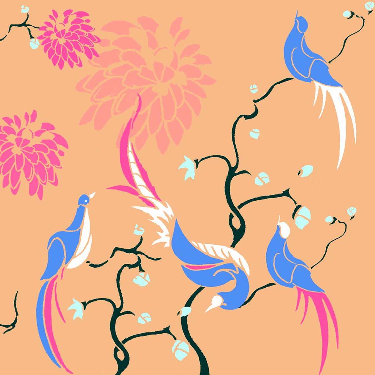 Pássaros de flor de Anna Platts