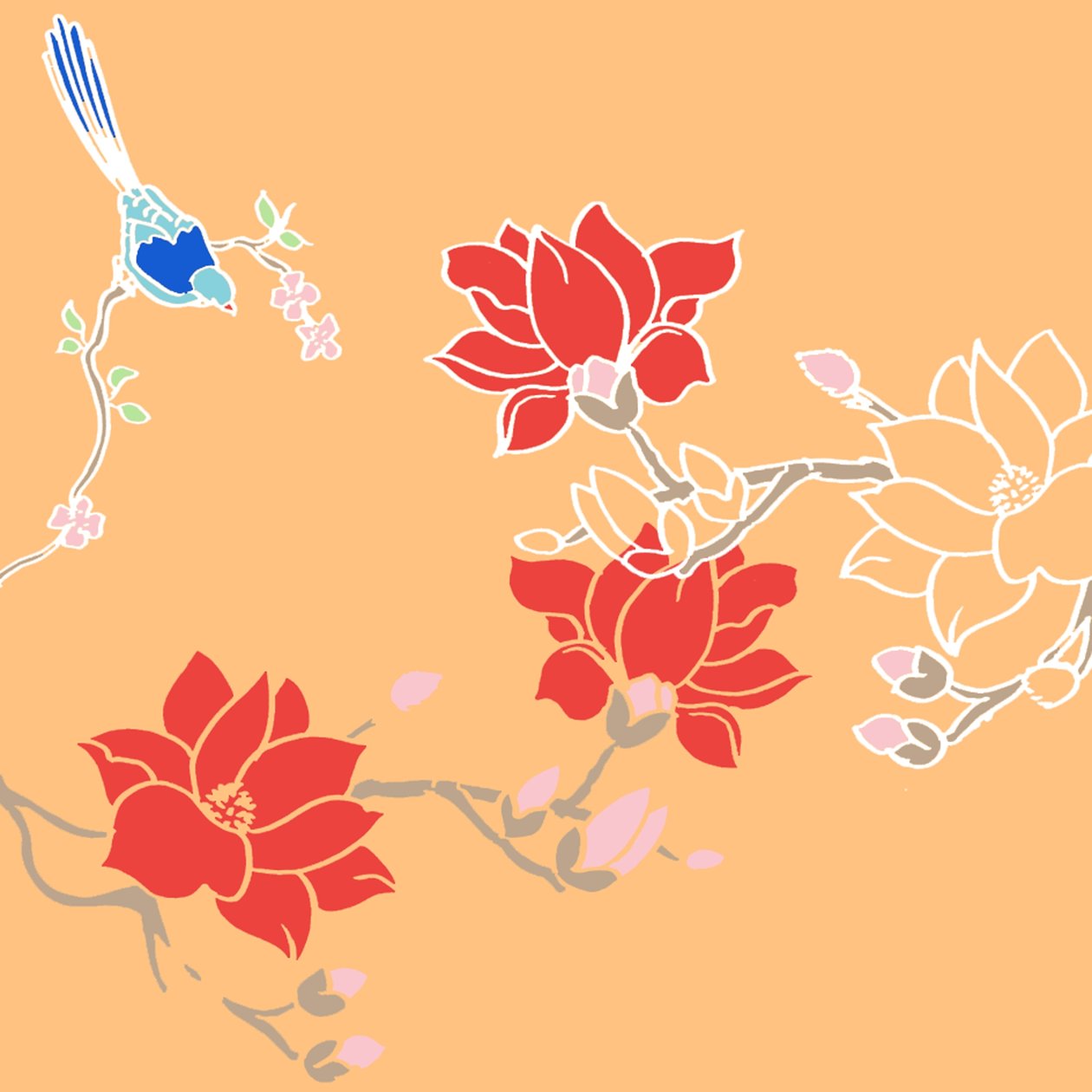 Pássaros de flor de Anna Platts