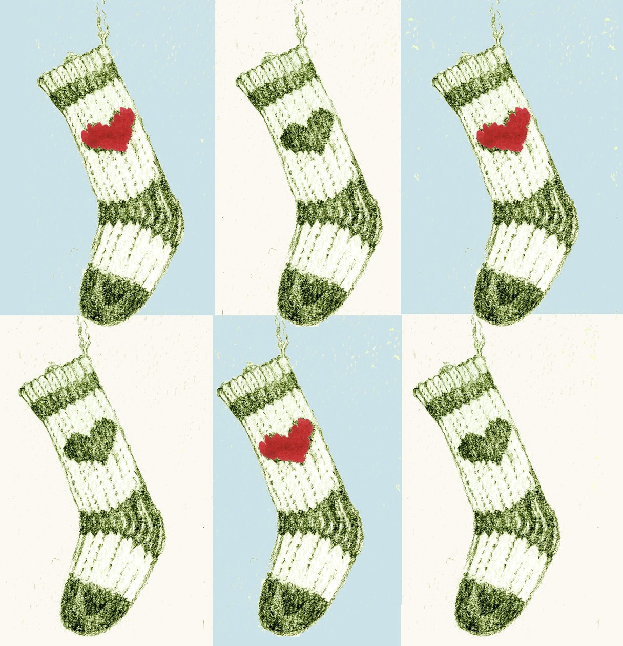 Meia de Natal de Anna Platts