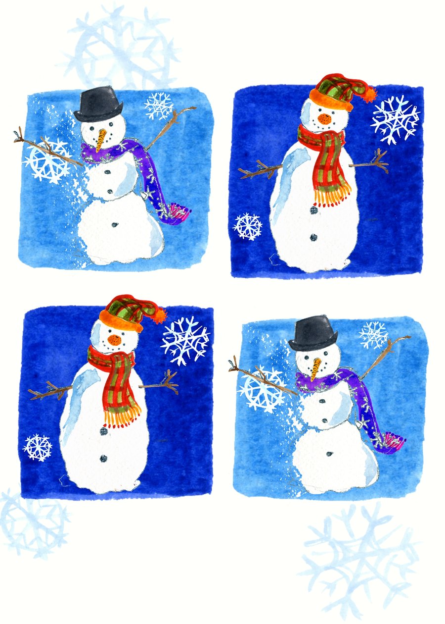 Bonecos de neve de Anna Platts