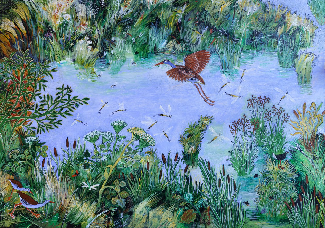A Mayfly Moment, 2022 (acrílico sobre cartão) de Anna Pugh
