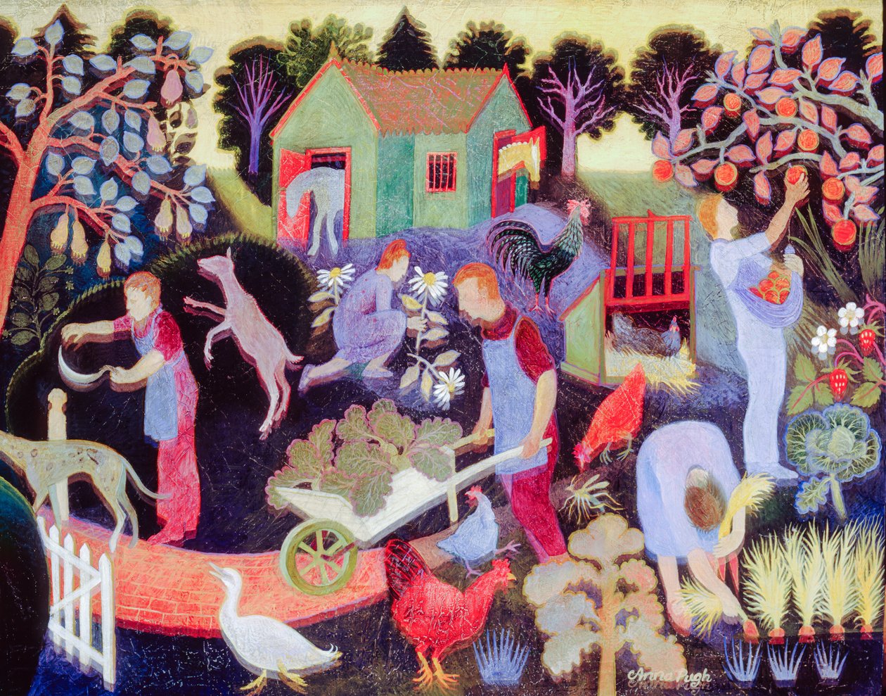 Um dia no campo de Anna Pugh
