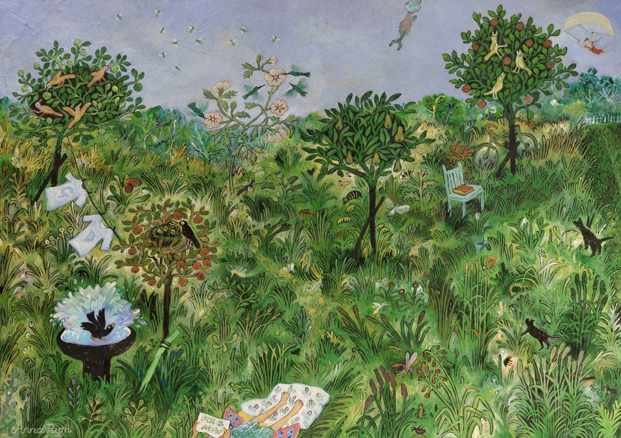Um lugar feliz para george  dean  phoebe, 2021 (pintura) de Anna Pugh