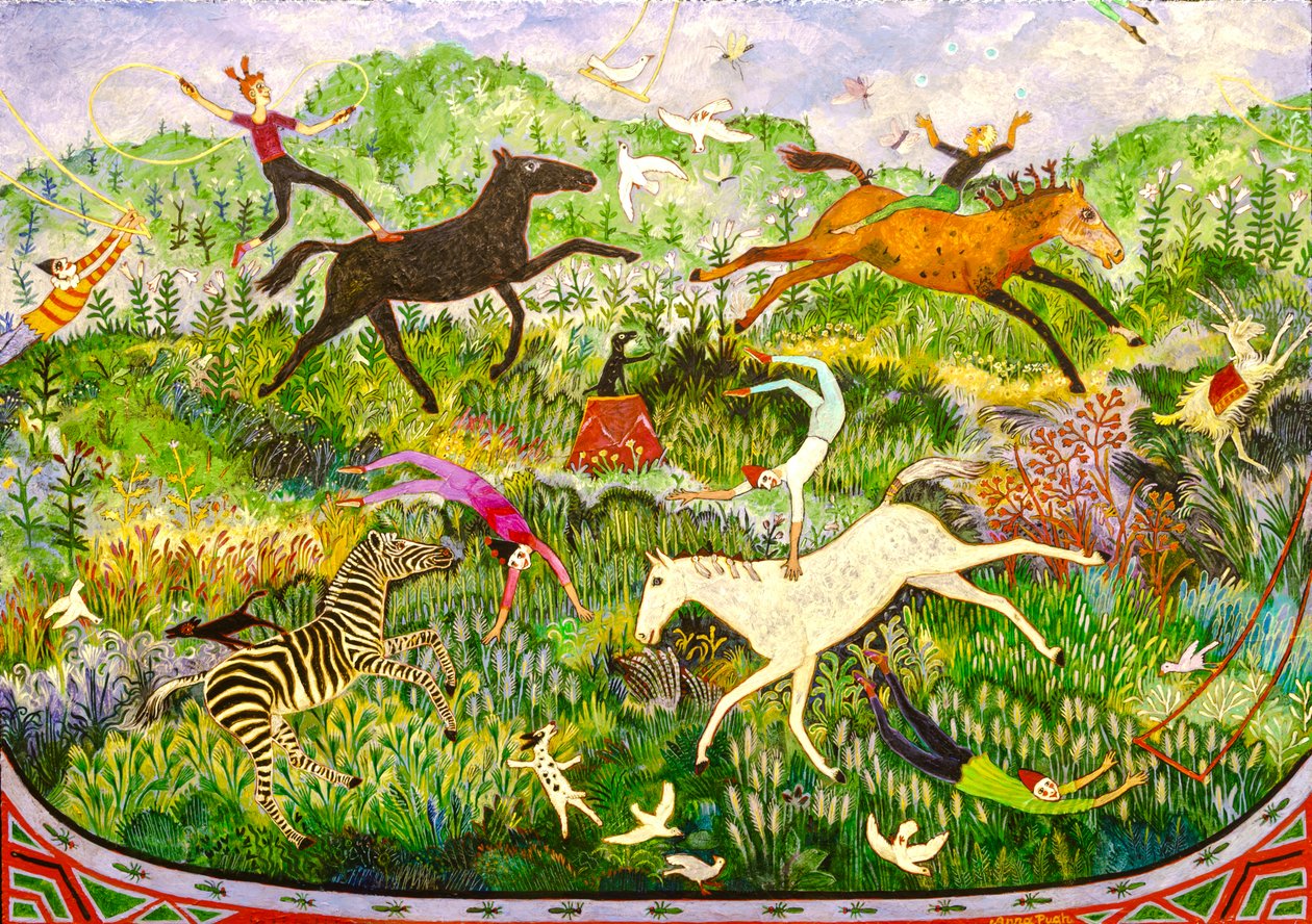 E para o meu próximo truque, 2017 (acrílico) de Anna Pugh