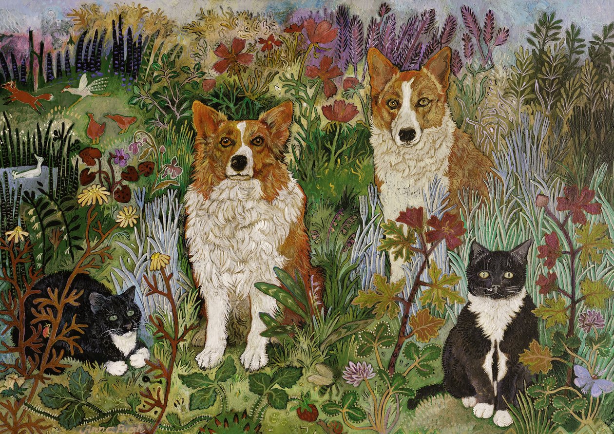 O melhor dos amigos, 2017 (acrílico) de Anna Pugh