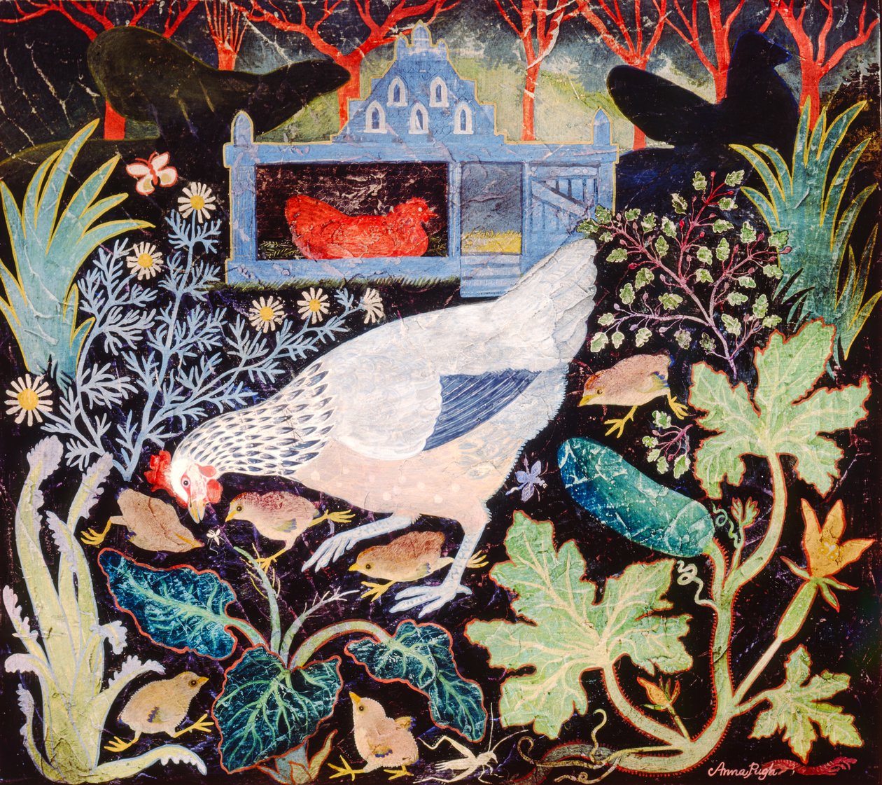 Armação azul de Anna Pugh