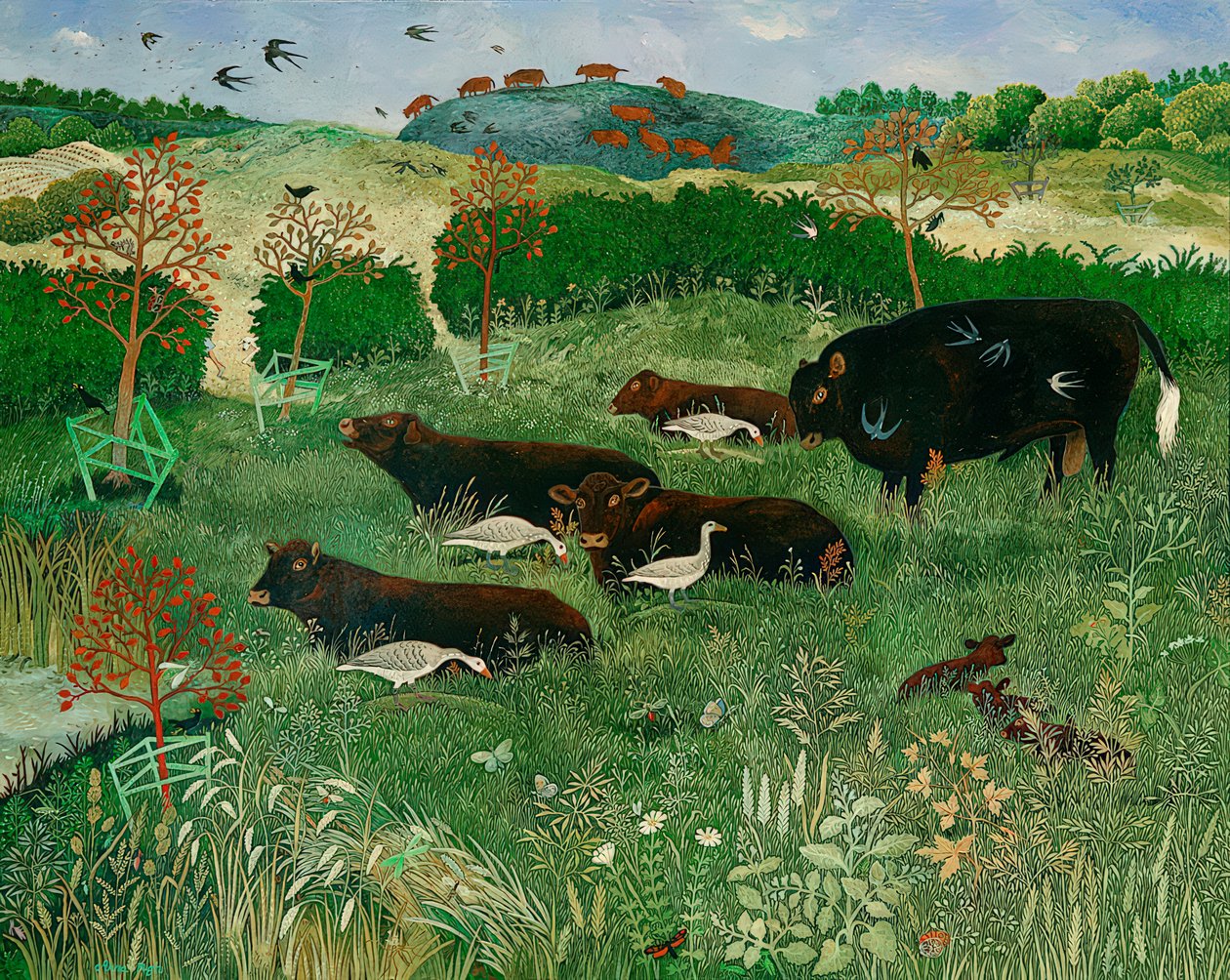 Insectos fazem Pilates, 2011 (acrílico) de Anna Pugh