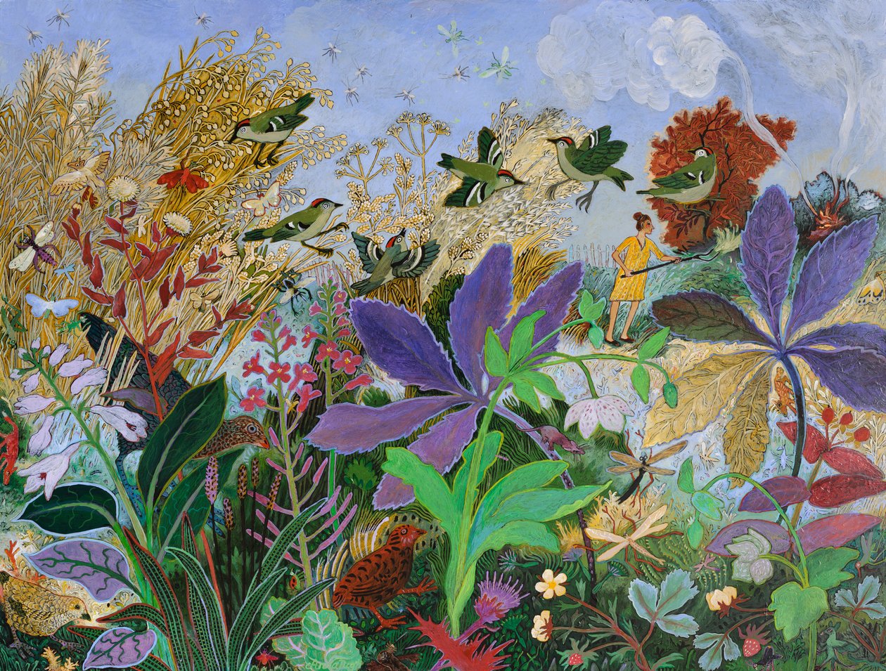 Burning Off, 2014 (acrílico) de Anna Pugh