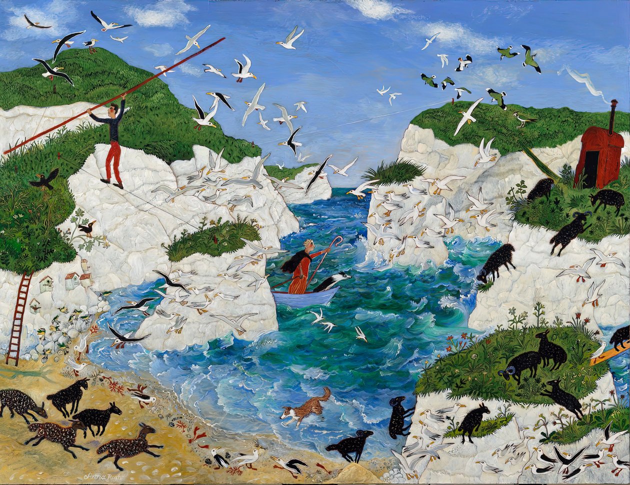 O dia de folga de David, 2013 (acrílico) de Anna Pugh