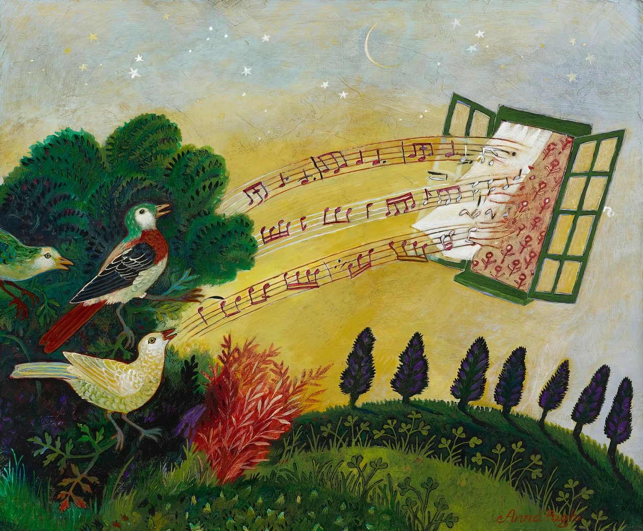 Chamada antecipada, 2012 (acrílico) de Anna Pugh