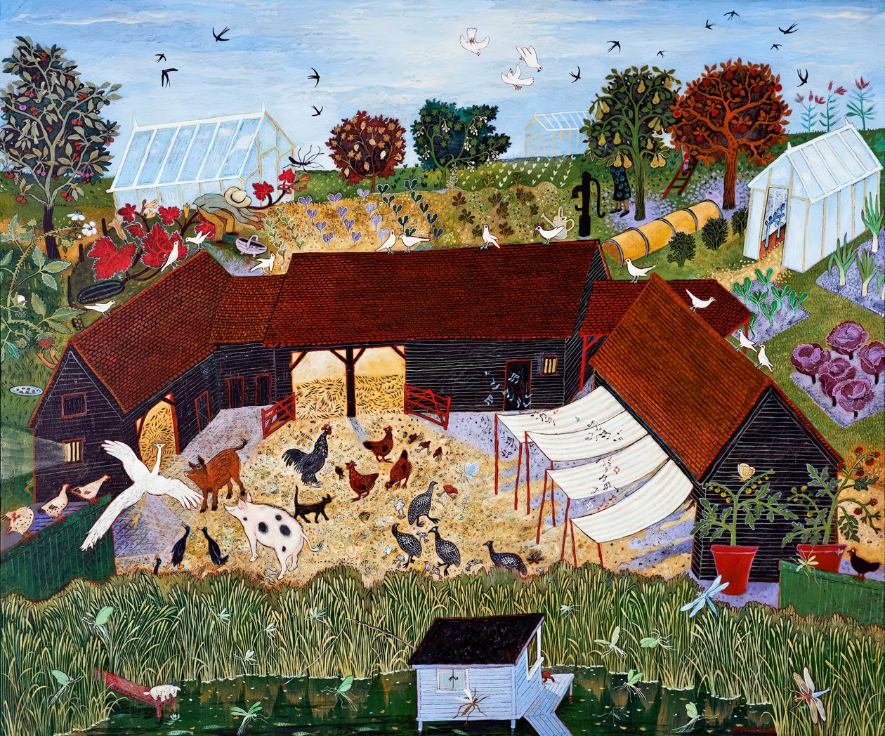 Cultivado em casa, 2013 (acrílico) de Anna Pugh