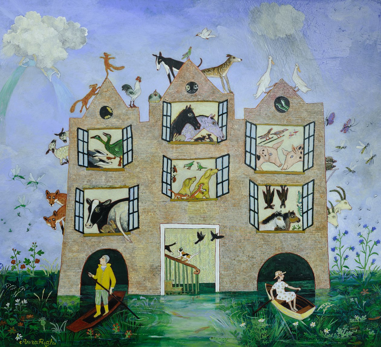 Proibição de uso de mangueiras, 2013 (acrílico) de Anna Pugh