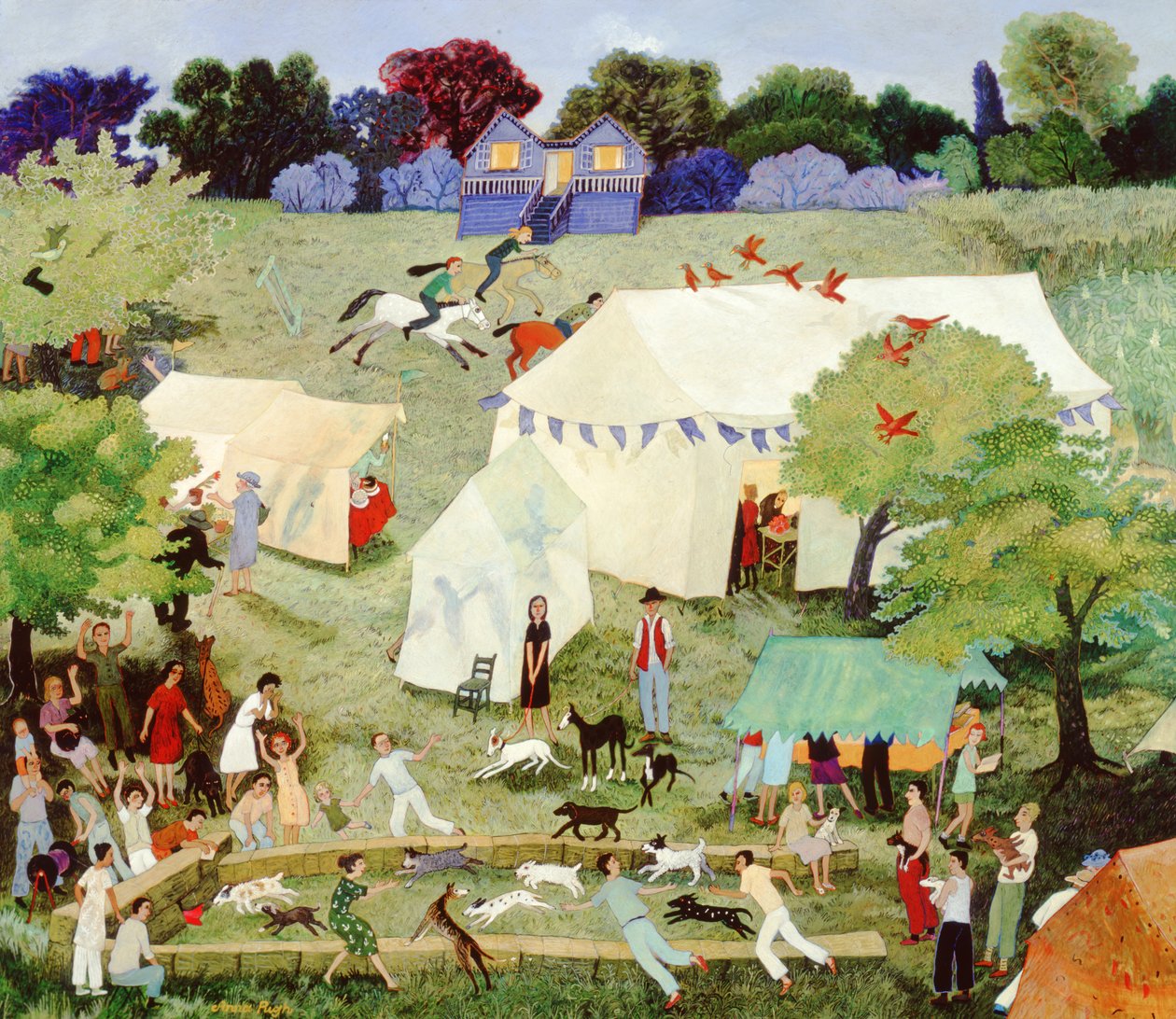 Kipper egging on Furrie, 2007 (aguarela) de Anna Pugh